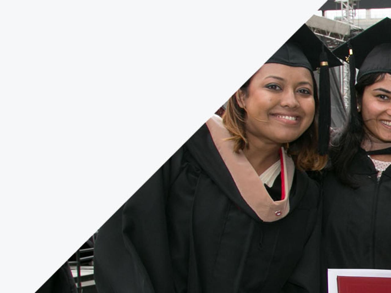 Ohio State students at commencement